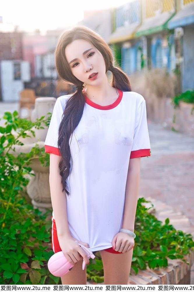 秀人网萌琪琪irene性感酥胸美女蕾丝内衣 日系体操服纤细美腿两套服饰